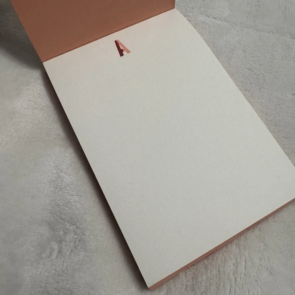 Kate Spade New York Monogram A Polka Dot Notepad Journal Stationery Designer NEW